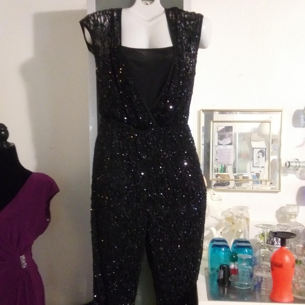 Black lace jumpsuit
